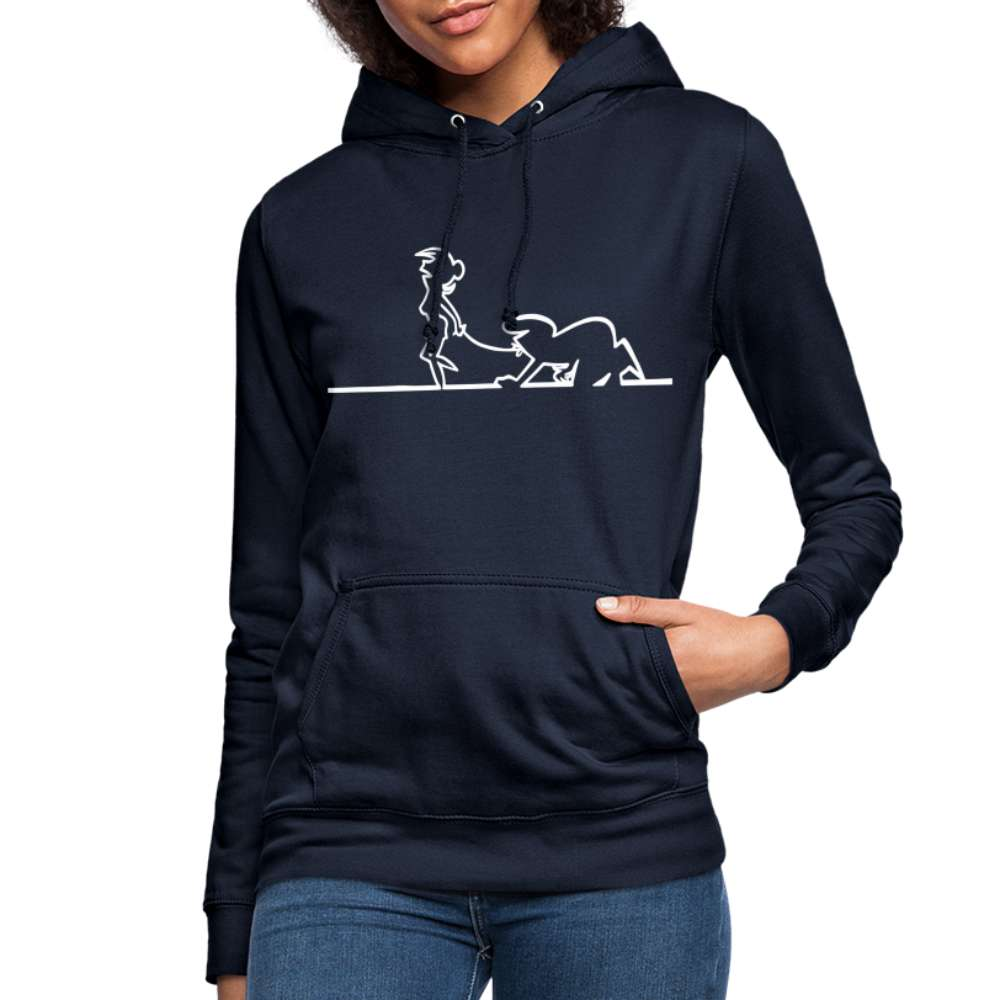 Balum La Linea Lustiges Grafik lustiger Hoodie - Navy