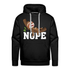 Lustiges Faultier - NOPE - Keine Lust - Premium Hoodie - Schwarz