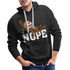 Lustiges Faultier - NOPE - Keine Lust - Premium Hoodie - Schwarz