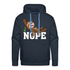 Lustiges Faultier - NOPE - Keine Lust - Premium Hoodie - Navy