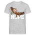 Lustiges Faultier - NOPE - Keine Lust - T-Shirt - Grau meliert