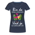 Flamingo Cocktail - Bin Da Kann Losgehen - es eskaliert eh - Frauen T-Shirt - Navy