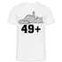 50. Geburtstag 49+ Katze Mittelfinger Lustiges Geschenk T-Shirt - weiß