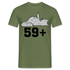 60. Geburtstag 59+ Katze Mittelfinger Lustiges Geschenk T-Shirt - Militärgrün