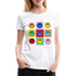 Lustiges Smiley Frauen Premium T-Shirt - weiß