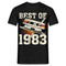 40 Geburtstag Best of 1983 Retro Kassette Geschenk T-Shirt - Schwarz