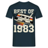 40 Geburtstag Best of 1983 Retro Kassette Geschenk T-Shirt - Navy