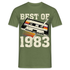 40 Geburtstag Best of 1983 Retro Kassette Geschenk T-Shirt - Militärgrün