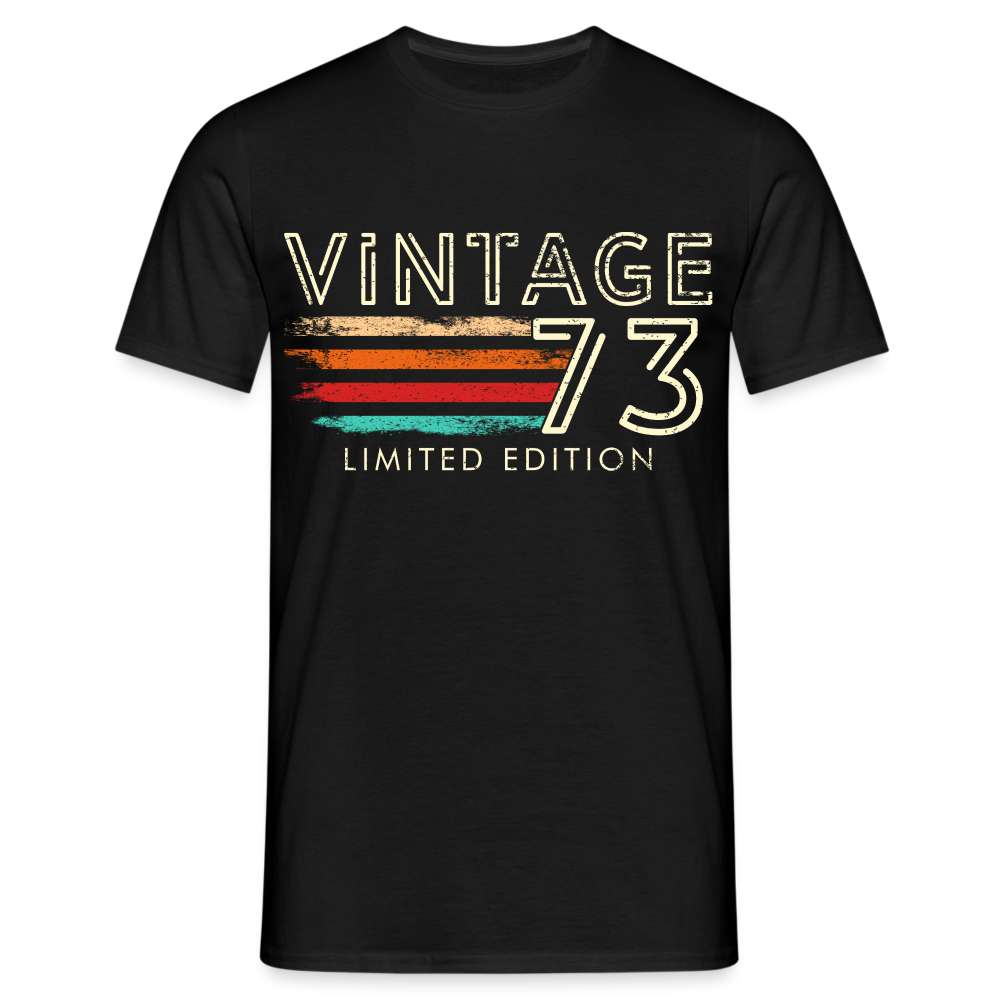 50. Geburtstag Vintage 1973 Geburtstags Geschenk T-Shirt - Schwarz