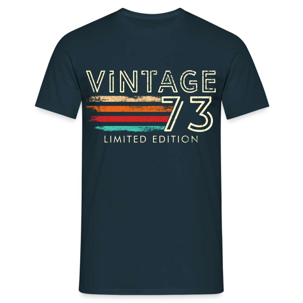 50. Geburtstag Vintage 1973 Geburtstags Geschenk T-Shirt - Navy