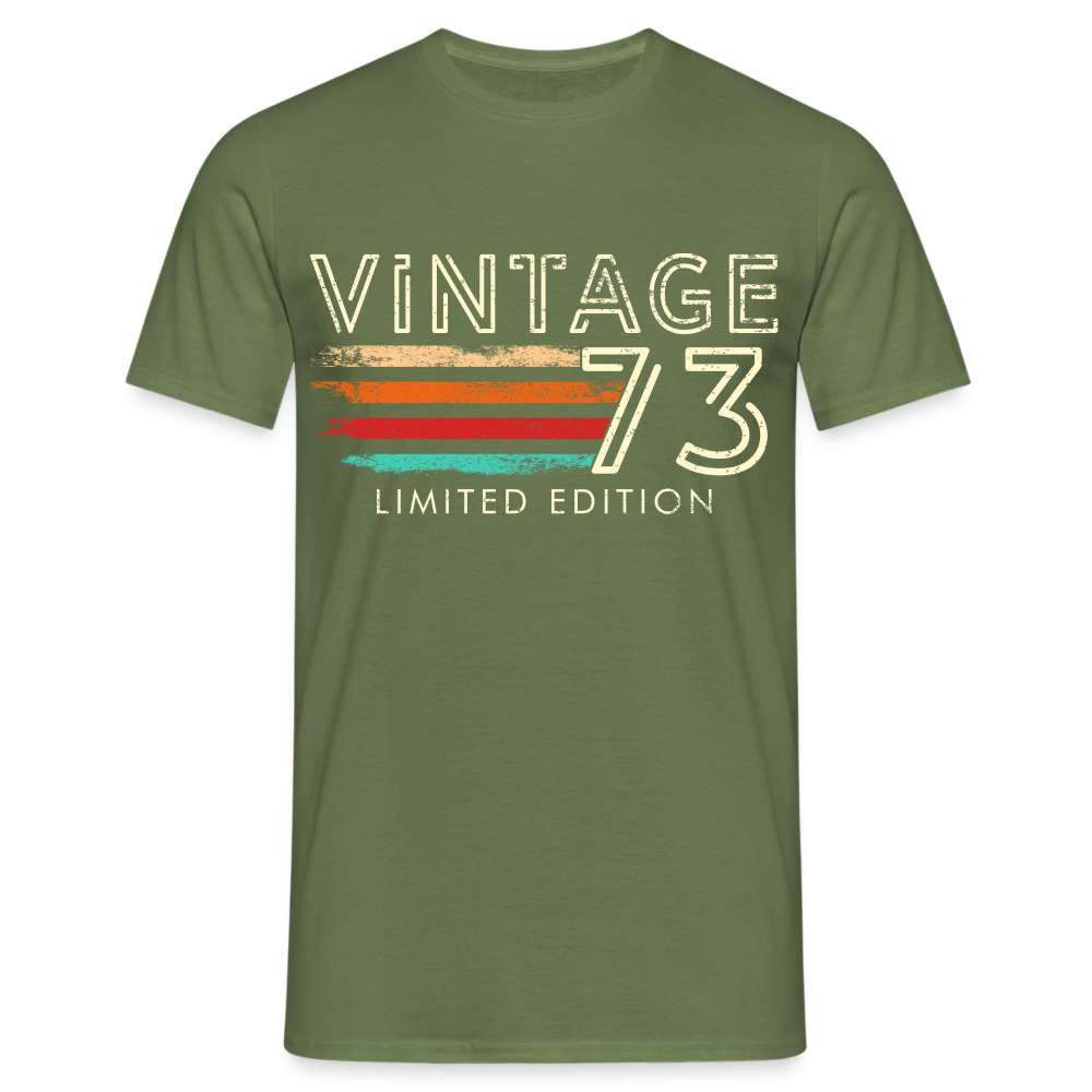 50. Geburtstag Vintage 1973 Geburtstags Geschenk T-Shirt - Militärgrün