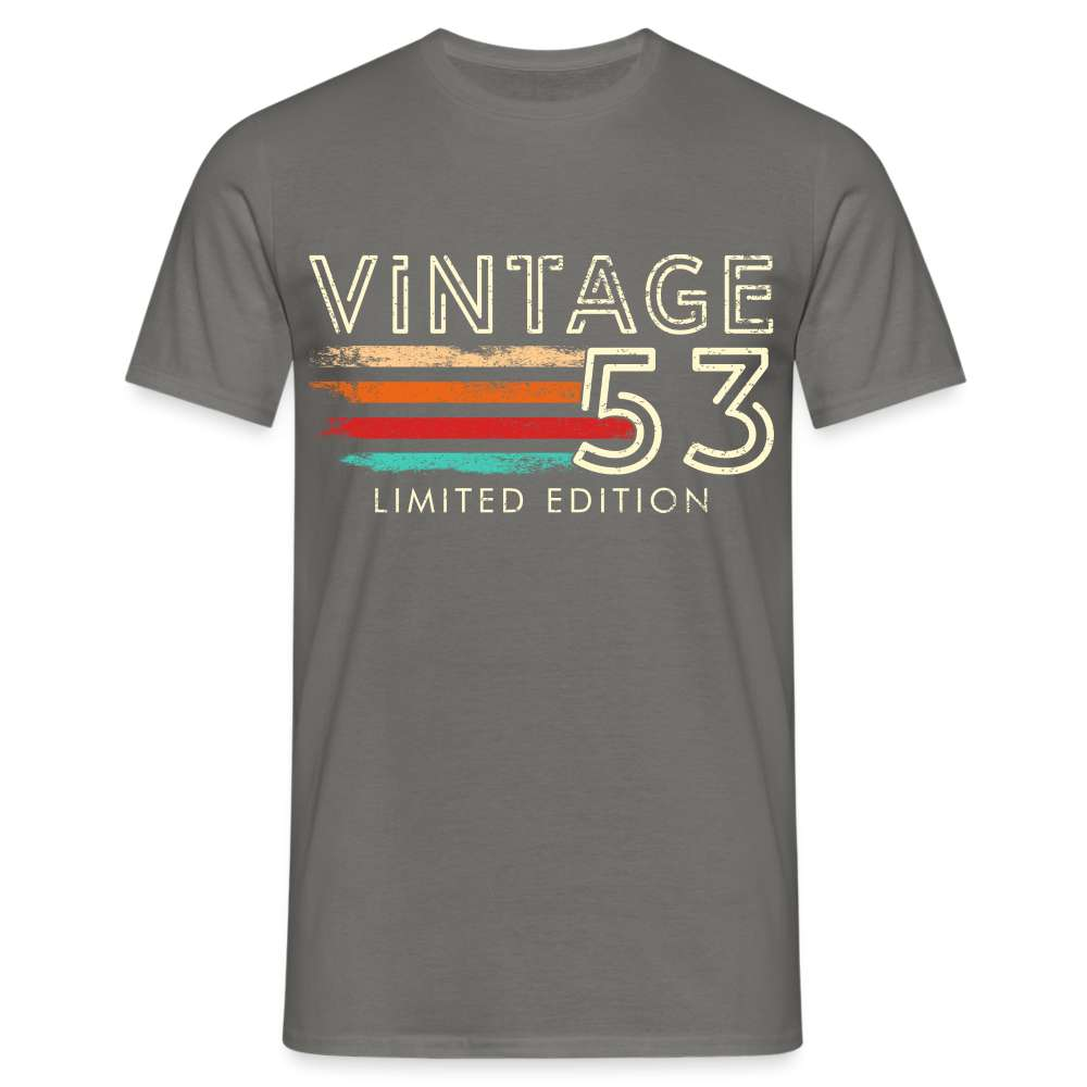 70. Geburtstag Vintage 1953 Geburtstags Geschenk T-Shirt - Graphit