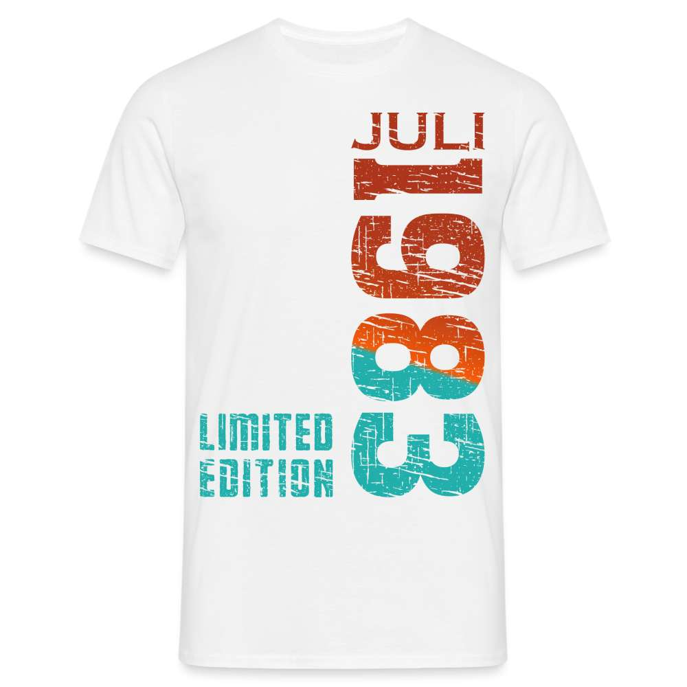 40. Geburtstag JULI 1983 Limited Edition Geburtstags Geschenk T-Shirt - weiß