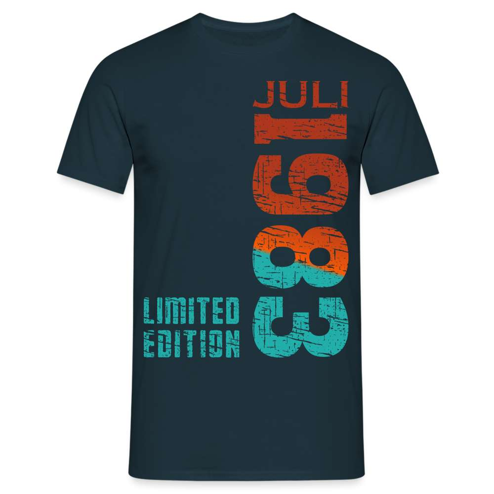 40. Geburtstag JULI 1983 Limited Edition Geburtstags Geschenk T-Shirt - Navy