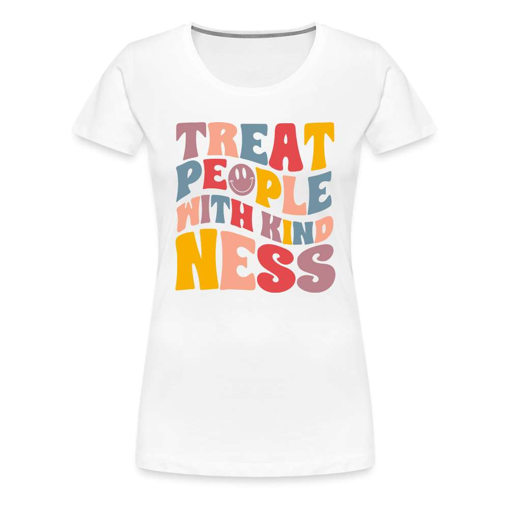 Kindness Shirt Treat People With Kindness Mental Health Geschenk T-Shirt - weiß