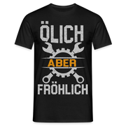 Mechaniker Ölich Aber Fröhlich Lustiges T-Shirt Geschenk - Schwarz