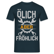 Mechaniker Ölich Aber Fröhlich Lustiges T-Shirt Geschenk - Navy