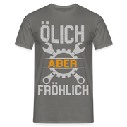 Mechaniker Ölich Aber Fröhlich Lustiges T-Shirt Geschenk - Graphit