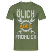 Mechaniker Ölich Aber Fröhlich Lustiges T-Shirt Geschenk - Militärgrün