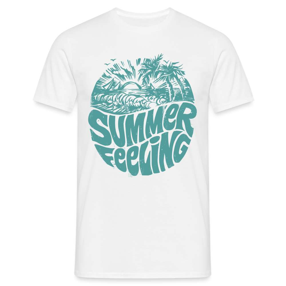 Retro 70s Style Summer Feeling Vintage T-Shirt - weiß