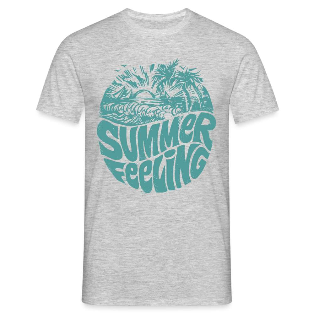 Retro 70s Style Summer Feeling Vintage T-Shirt - Grau meliert