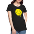 Lustiges Smiley zerlaufenes Emoji Frauen Premium T-Shirt - Schwarz