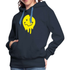 Lustiges Smiley zerlaufenes Emoji Frauen Premium Hoodie - Navy