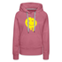 Lustiges Smiley zerlaufenes Emoji Frauen Premium Hoodie - Malve