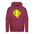 Lustiges Smiley zerlaufenes Emoji Männer Premium Hoodie - Bordeaux