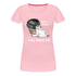 Lustiger Mops und Kaffee - Guten Morgen - Ganz dünnes Eis Frauen Premium T-Shirt - Hellrosa