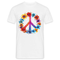 Peace Love Hippie Blumen Unisex T-Shirt - weiß