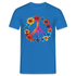 Peace Love Hippie Blumen Unisex T-Shirt - Royalblau