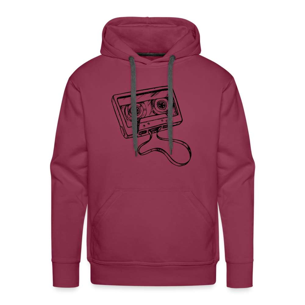 Musik Kassette 80s 90s Style Retro Vintage Premium Hoodie - Bordeaux