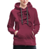 Musik Kassette 80s 90s Style Retro Vintage Frauen Premium Hoodie - Bordeaux