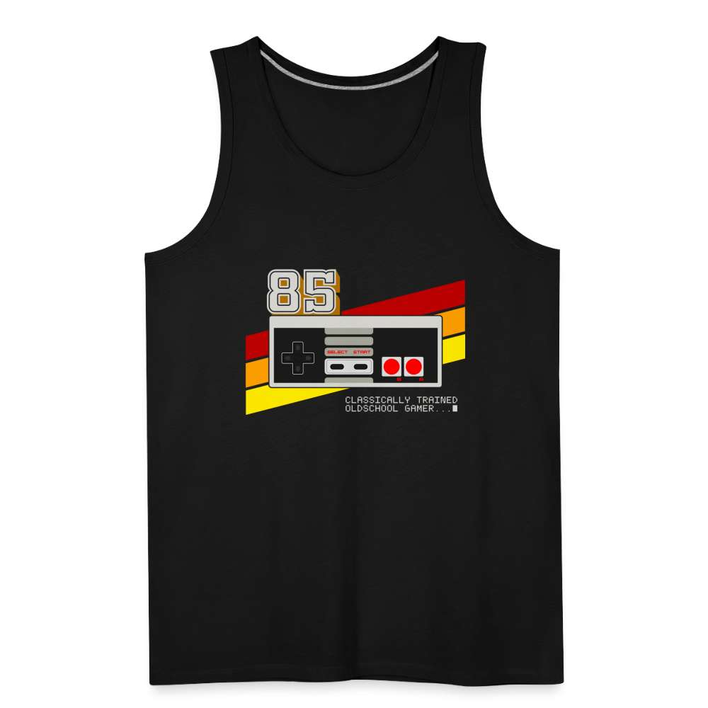 80s 90s Oldschool Gamer - Retro Gaming Männer Premium Tank Top - Schwarz