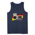 80s 90s Oldschool Gamer - Retro Gaming Männer Premium Tank Top - Navy