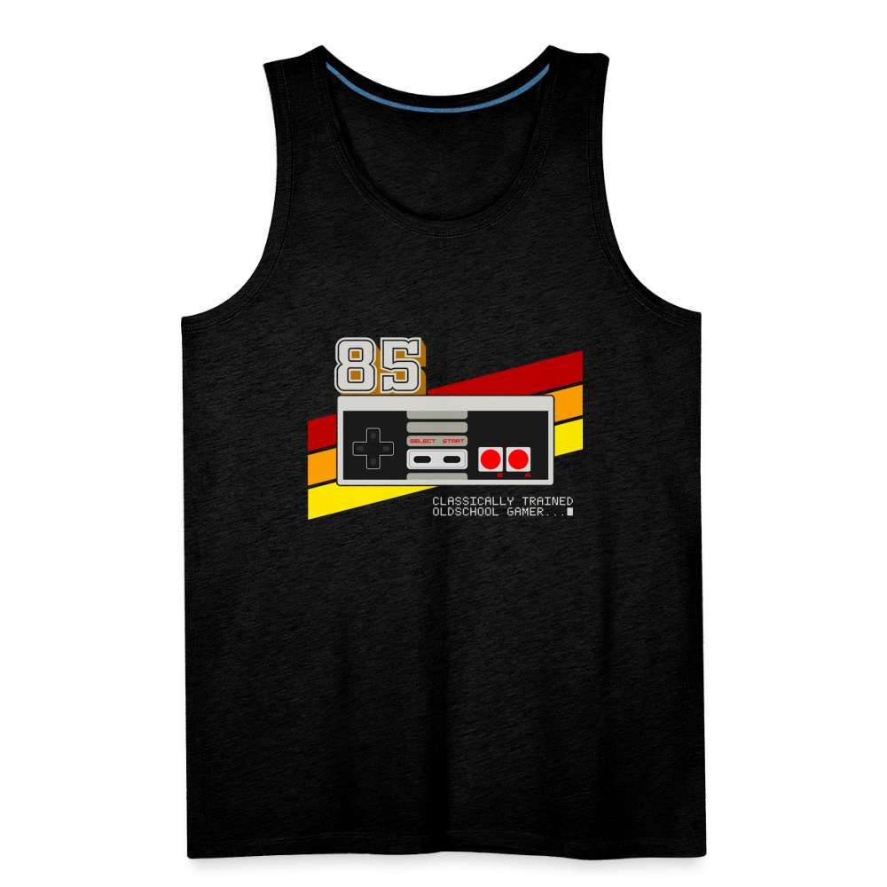 80s 90s Oldschool Gamer - Retro Gaming Männer Premium Tank Top - Anthrazit