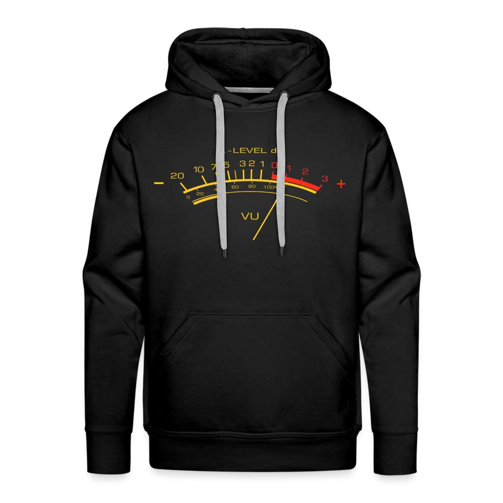 VU Meter - Analoger VU Meter - Musik Verstärker -  Männer Premium Hoodie - Schwarz