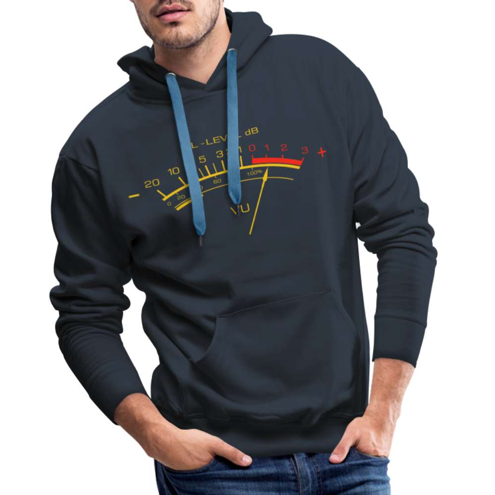 VU Meter - Analoger VU Meter - Musik Verstärker -  Männer Premium Hoodie - Navy