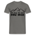 Wandern Berge Klettern Bergsteigen Bergmenschen Muss da mal kurz hoch T-Shirt - Graphit