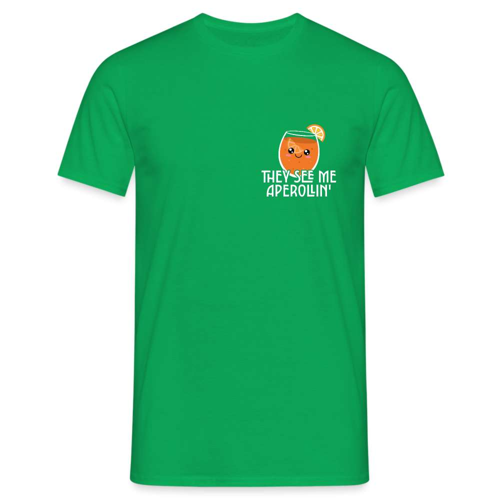 They see me Aperollin'. Sommergetränk 2023 Aperol Spritz Fan Unisex T-Shirt - Kelly Green