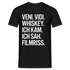 Veni Vidi Whiskey - Ich Kam Ich Sah Filmriss Lustiges T-Shirt - Schwarz