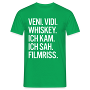 Veni Vidi Whiskey - Ich Kam Ich Sah Filmriss Lustiges T-Shirt - Kelly Green