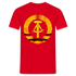 DDR Nostalgie Ostalgie Shirt Hammer Zirkel Ehrenkranz T-Shirt - Rot