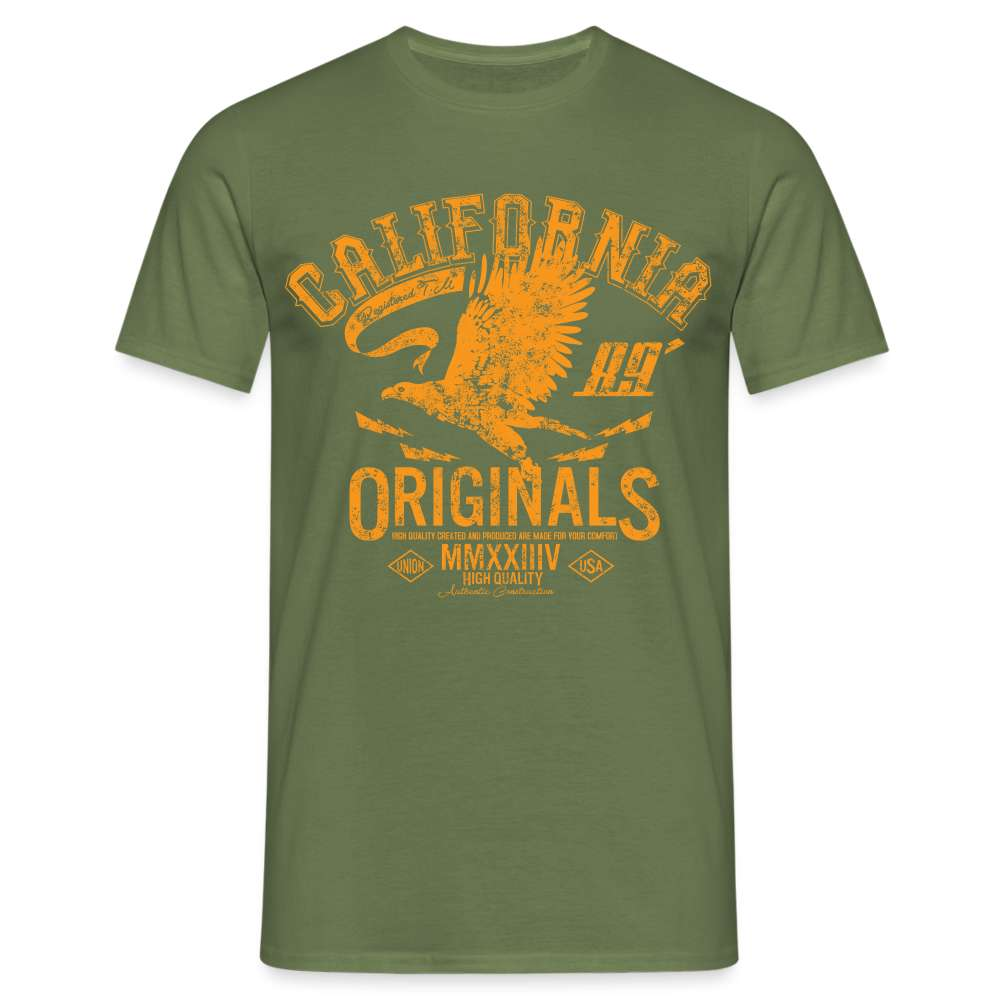 California Originals Eagle Männer T-Shirt - Militärgrün