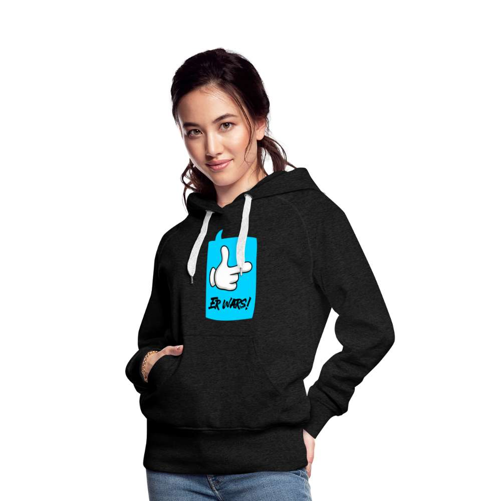 Comic Hand - Er Wars Lustiger Frauen Premium Hoodie - Anthrazit