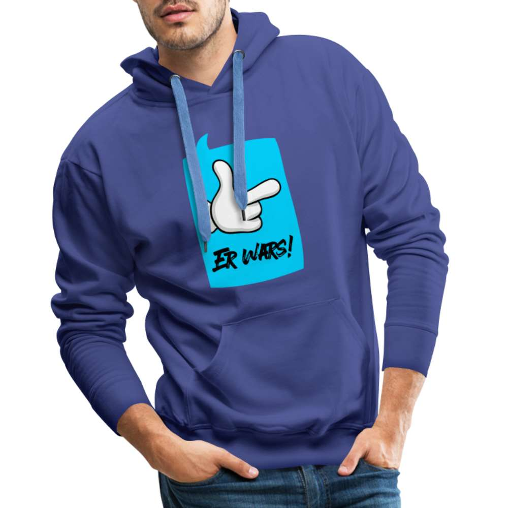 Comic Hand - Er Wars Lustiger Herren Premium Hoodie - Königsblau