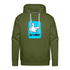 Comic Hand - Er Wars Lustiger Herren Premium Hoodie - Olivgrün