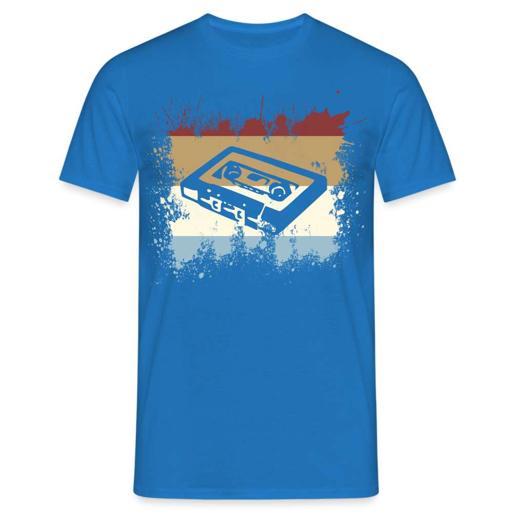 Retro Style Oldschool Tape Kassette Vintage Mixtape T-Shirt - Royalblau