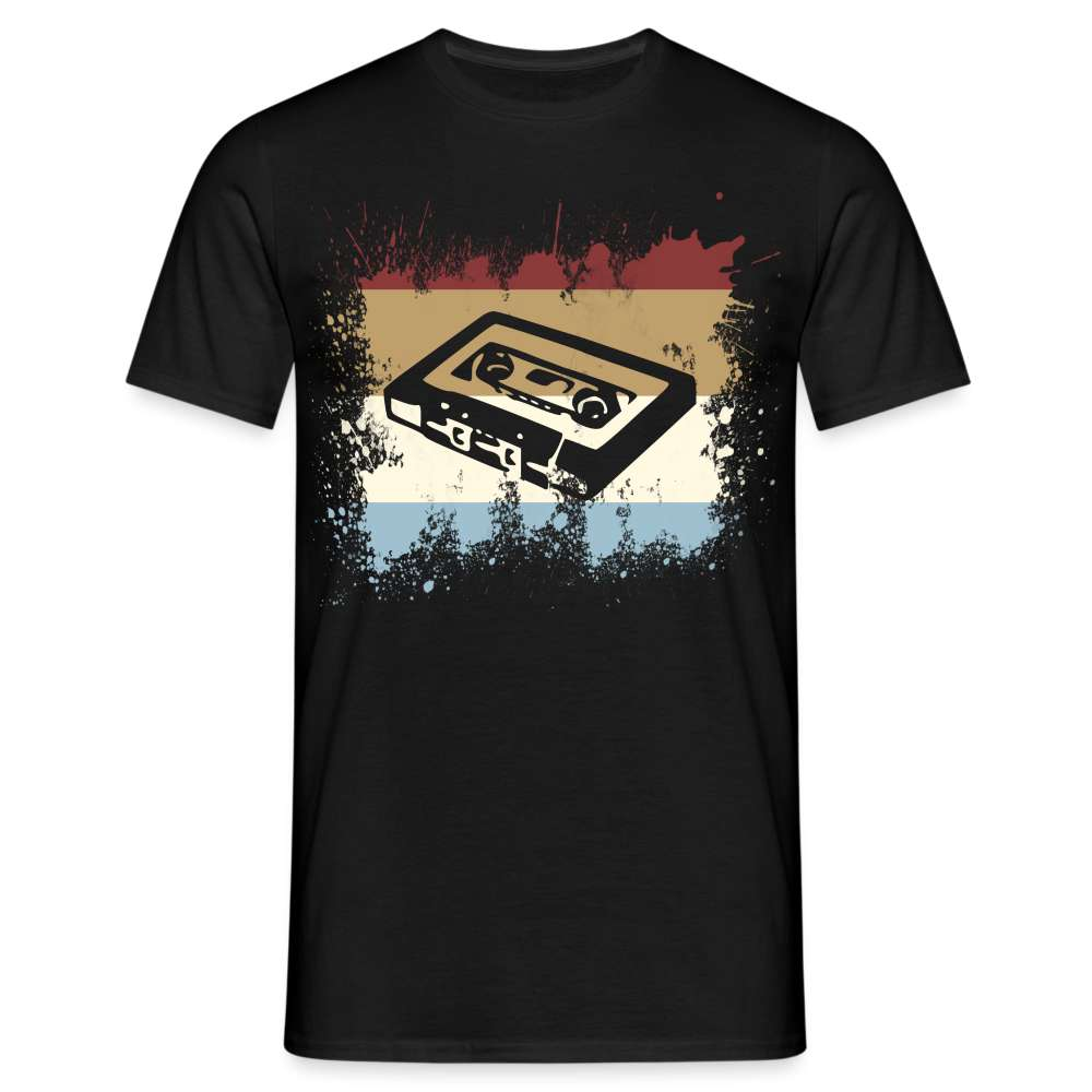 Retro Style Oldschool Tape Kassette Vintage Mixtape T-Shirt - Schwarz